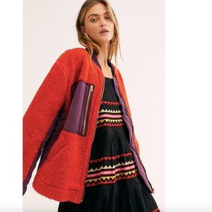 We the Free Rivington Sherpa Jacket Combo Chili